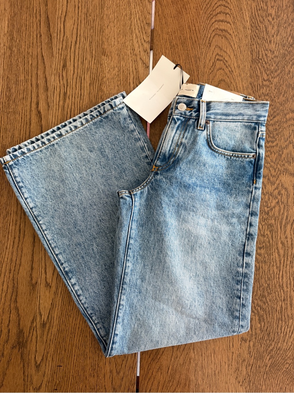 Jeanerica Kyoto Vintage 69 Low Rise Blue Wide Leg Jeans - Picture 7 of 17